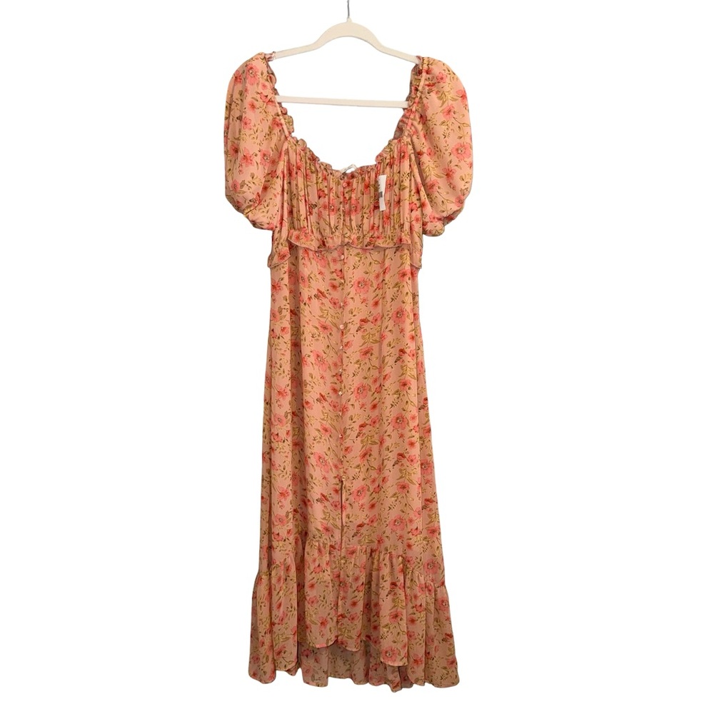 NWT ASTR the label blush‎ multi floral maxi dress. Size Medium.